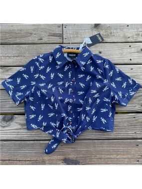 Collectif Sammy Lobster Tie Blouse